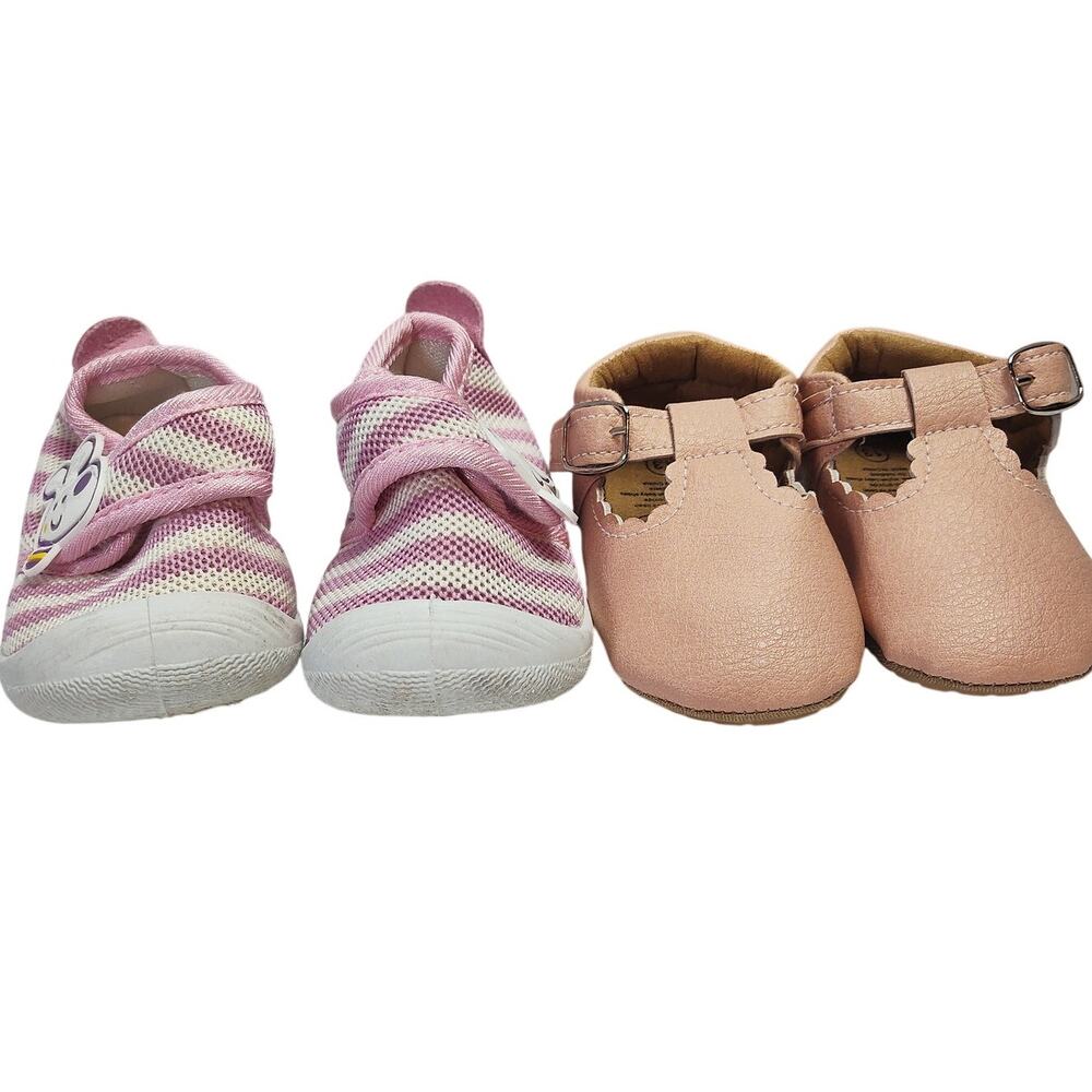 Toddler Girl Shoe Lot Size 4 Pink Squeaker Sneakers Mary Janes